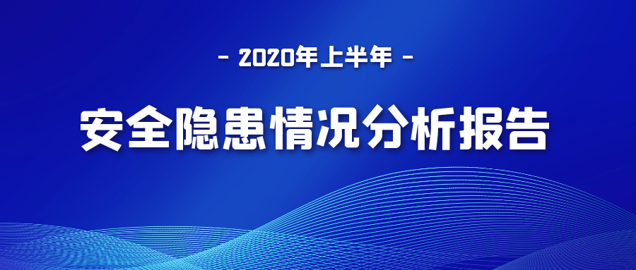 2020年上半年安全隐患情况分析报告